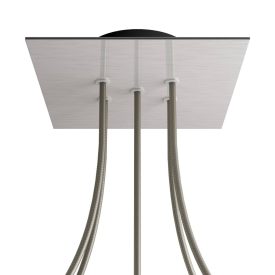   Square ceiling rose – A ceiling rose set with 5 holes and 4 side holes, 200 mm