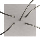 Square ceiling rose – A ceiling rose set with 5 holes and 4 side holes, 200 mm