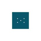 Square ceiling rose – A ceiling rose set with 5 holes and 4 side holes, 200 mm