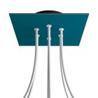 Square ceiling rose – A ceiling rose set with 6 holes and 4 side holes, 200 mm