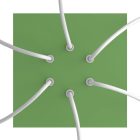 Square ceiling rose – A ceiling rose set with 6 holes and 4 side holes, 200 mm