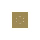 Square ceiling rose – A ceiling rose set with 7 holes and 4 side holes, 200 mm