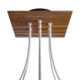   Square ceiling rose – A ceiling rose set with 7 holes and 4 side holes, 200 mm