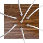 Square ceiling rose – A ceiling rose set with 7 holes and 4 side holes, 200 mm