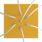 Square ceiling rose – A ceiling rose set with 7 holes and 4 side holes, 200 mm