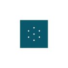 Square ceiling rose – A ceiling rose set with 7 holes and 4 side holes, 200 mm