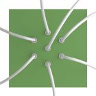 Square ceiling rose – A ceiling rose set with 7 holes and 4 side holes, 200 mm