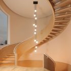 Square XXL Rose-One 10-hole and 4-side hole ceiling rosette set, 400 mm