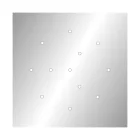 Square XXL Rose-One 12-hole and 4-side hole ceiling rosette set, 400 mm