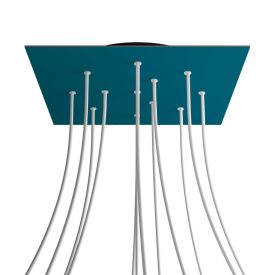   Square XXL Rose-One 12-hole and 4-side hole ceiling rosette set, 400 mm