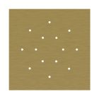 Square XXL Rose-One 14-hole and 4-side hole ceiling rosette set, 400 mm