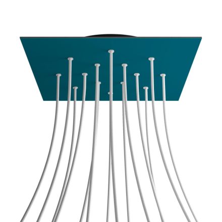 Square XXL Rose-One 14-hole and 4-side hole ceiling rosette set, 400 mm