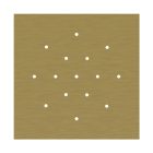 Square XXL Rose-One 15-hole and 4-side hole ceiling rosette set, 400 mm