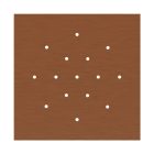 Square XXL Rose-One 15-hole and 4-side hole ceiling rosette set, 400 mm