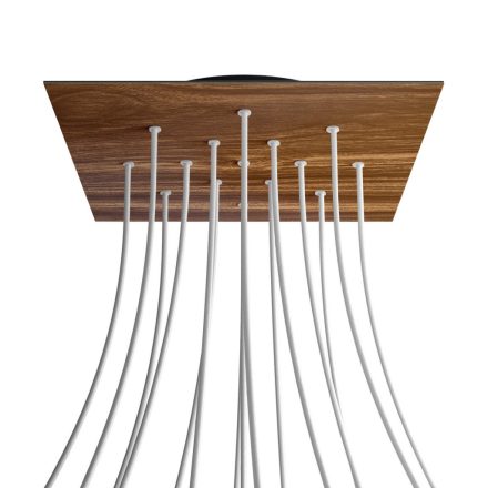 Square XXL Rose-One 15-hole and 4-side hole ceiling rosette set, 400 mm