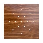 Square XXL Rose-One 15-hole and 4-side hole ceiling rosette set, 400 mm