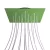 Square XXL Rose-One 15-hole and 4-side hole ceiling rosette set, 400 mm