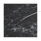 Square XXL Rose-One ceiling rose set with 1 hole and 4 side holes, 400 mm