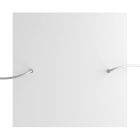 Square XXL Rose-One 2-hole and 4-side hole ceiling rosette set, 400 mm