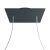 Square XXL Rose-One 2-hole and 4-side hole ceiling rosette set, 400 mm