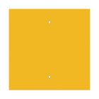 Square XXL Rose-One 2-hole and 4-side hole ceiling rosette set, 400 mm