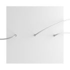 Square XXL Rose-One 3-row ceiling rose set with 4 side holes, 400 mm