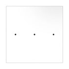 Square XXL Rose-One 3-row ceiling rose set with 4 side holes, 400 mm