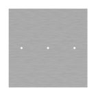 Square XXL Rose-One 3-row ceiling rose set with 4 side holes, 400 mm