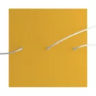 Square XXL Rose-One 3-row ceiling rose set with 4 side holes, 400 mm