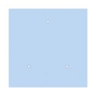 Square XXL Rose-One 3-row ceiling rose set with 4 side holes, 400 mm