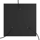 Square XXL Rose-One 3-hole and 4-side hole ceiling rosette set, 400 mm