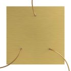 Square XXL Rose-One 3-hole and 4-side hole ceiling rosette set, 400 mm