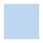 Square XXL Rose-One 3-hole and 4-side hole ceiling rosette set, 400 mm