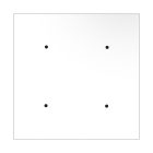 Square XXL Rose-One 4-hole and 4-side hole ceiling rosette set, 400 mm