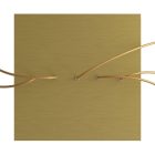 Square XXL Rose-One 5-row ceiling rose set with 4 side holes, 400 mm