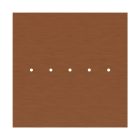 Square XXL Rose-One 5-row ceiling rose set with 4 side holes, 400 mm