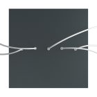 Square XXL Rose-One 5-row ceiling rose set with 4 side holes, 400 mm