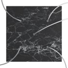 Square XXL Rose-One 5-hole and 4-side hole ceiling rosette set, 400 mm