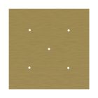 Square XXL Rose-One 5-hole and 4-side hole ceiling rosette set, 400 mm