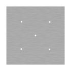 Square XXL Rose-One 5-hole and 4-side hole ceiling rosette set, 400 mm