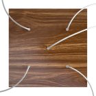 Square XXL Rose-One 5-hole and 4-side hole ceiling rosette set, 400 mm