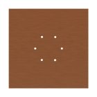 Square XXL Rose-One 6-hole and 4-side hole ceiling rosette set, 400 mm