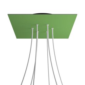   Square XXL Rose-One 6-hole and 4-side hole ceiling rosette set, 400 mm