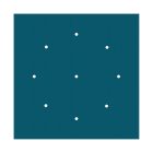 Square XXL Rose-One 9-hole and 4-side hole ceiling rosette set, 400 mm