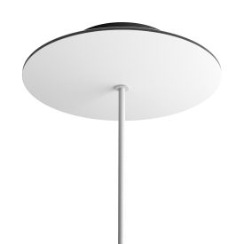   Round Rose-One ceiling rosette set with 1 hole and 4 side holes, 200 mm