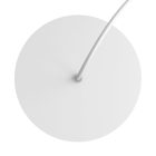 Round Rose-One ceiling rosette set with 1 hole and 4 side holes, 200 mm