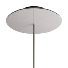 Round Rose-One ceiling rosette set with 1 hole and 4 side holes, 200 mm