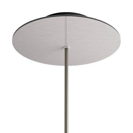 Round Rose-One ceiling rosette set with 1 hole and 4 side holes, 200 mm