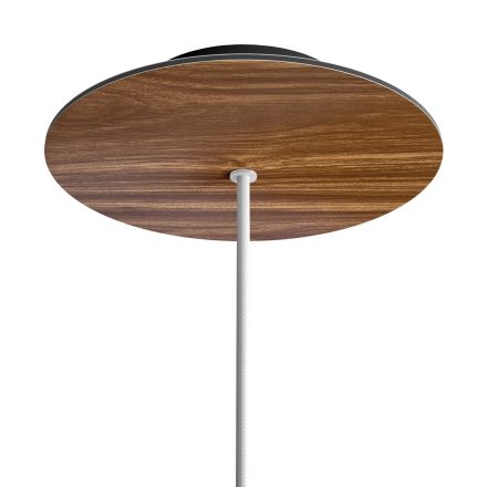 Round Rose-One ceiling rosette set with 1 hole and 4 side holes, 200 mm