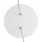 Round ceiling rose – a ceiling rose set with two holes and four side holes, 200 mm